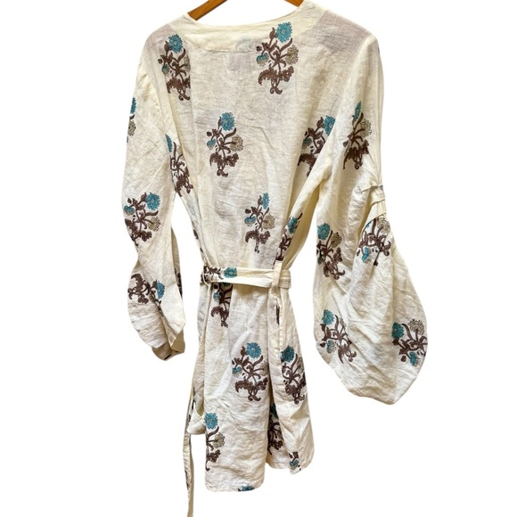 HANNAH ARTWEAR Rhea Floral-print Linen Mini Dress - Picture 9 of 16